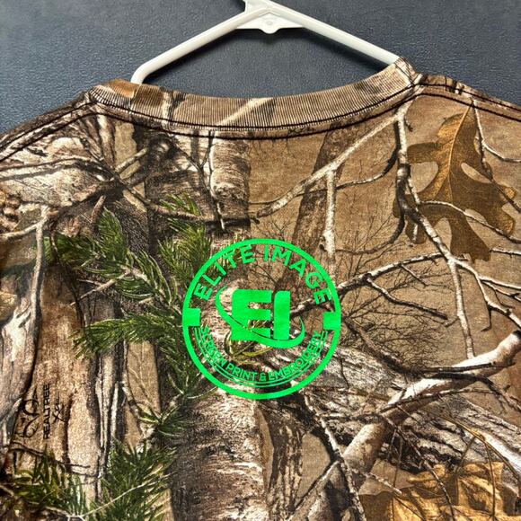 Russel Outdoors x Real Tree Camo Shirt Outdoors Hunting Fishing Camping Elite - Picture 3 of 10